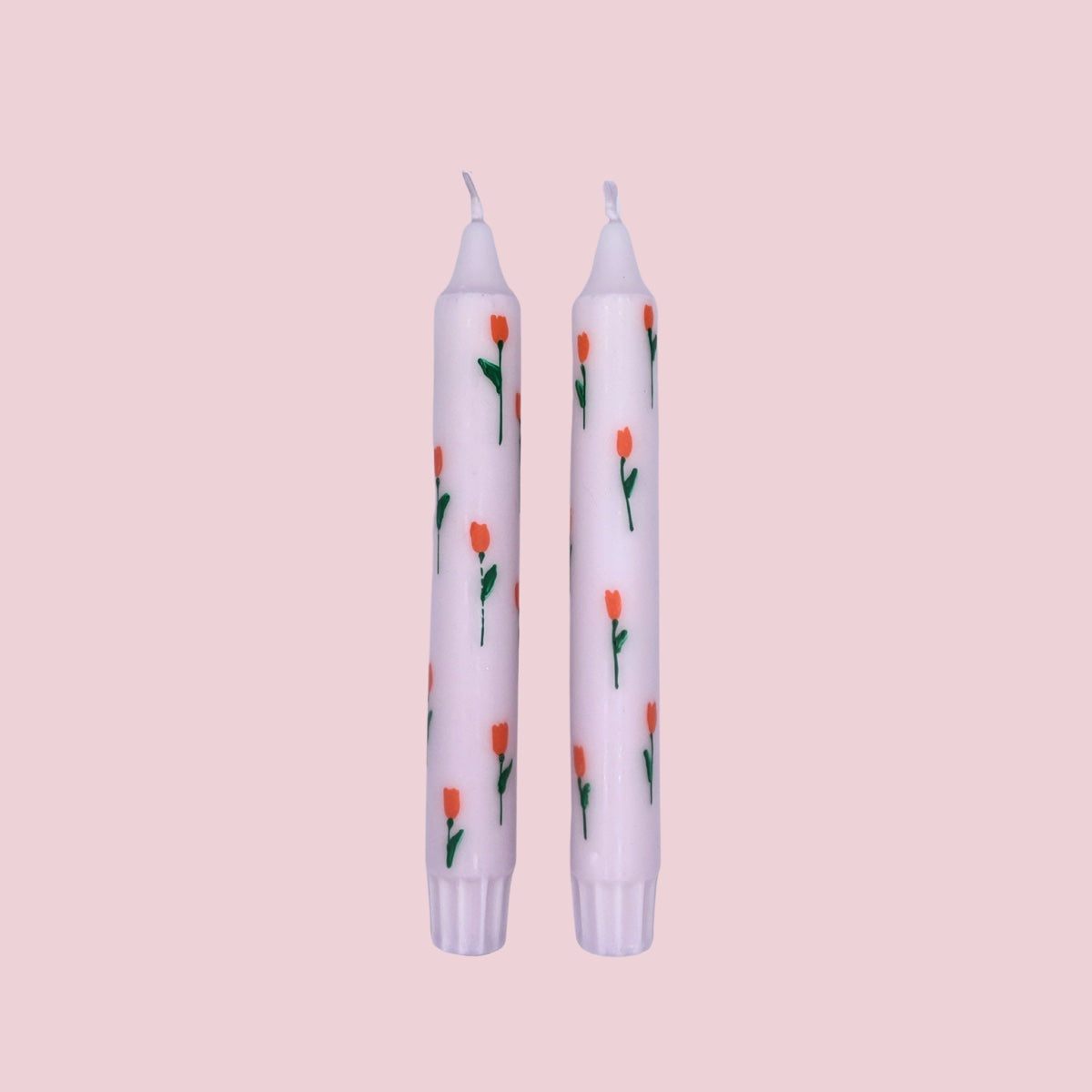 Diner Kaars Tulp Orange - 1 stuks