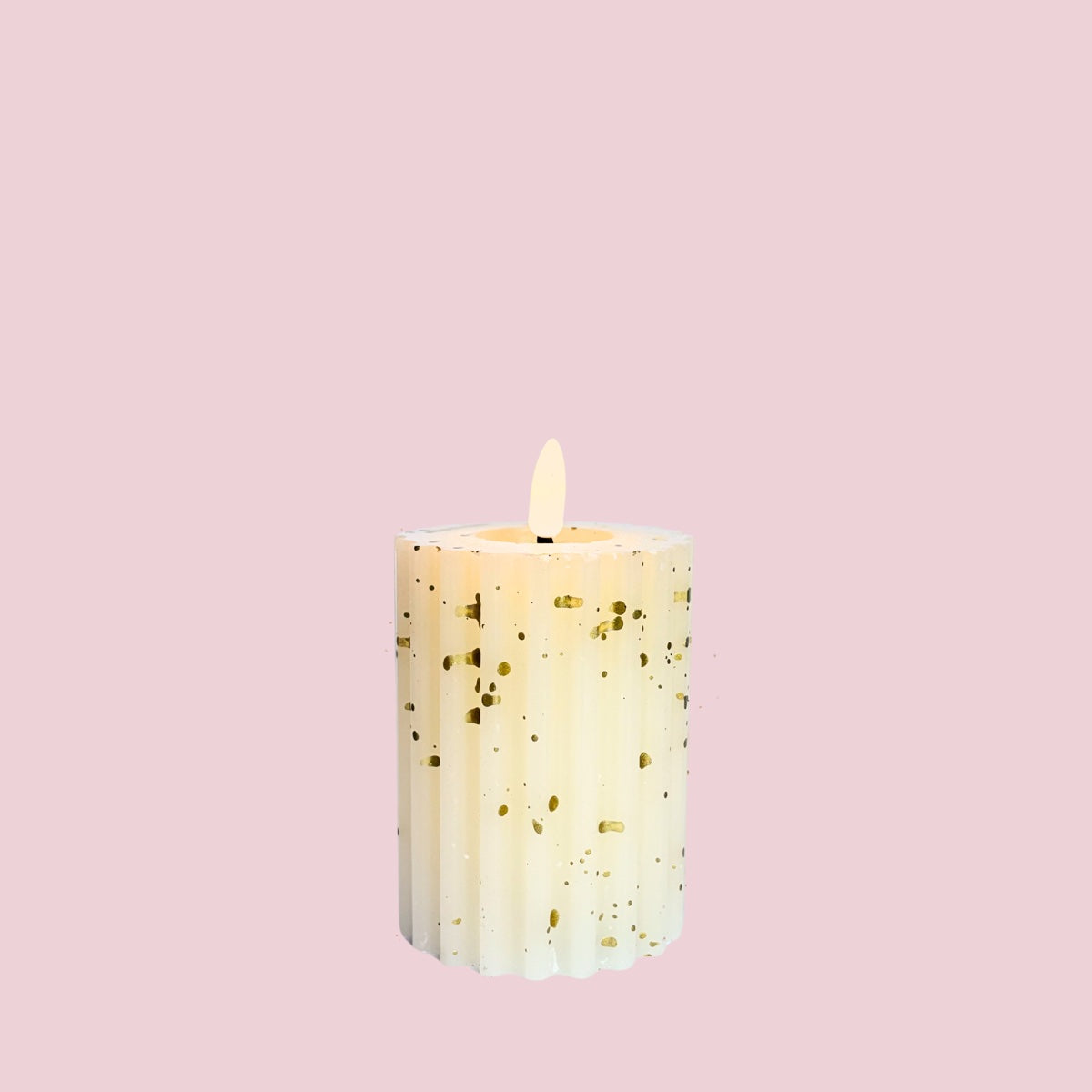 LED Kaars Ivory Gold