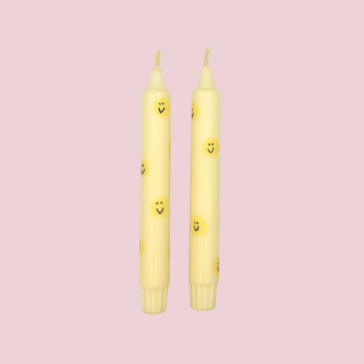 Diner Kaars Smiley Yellow - 1 stuks