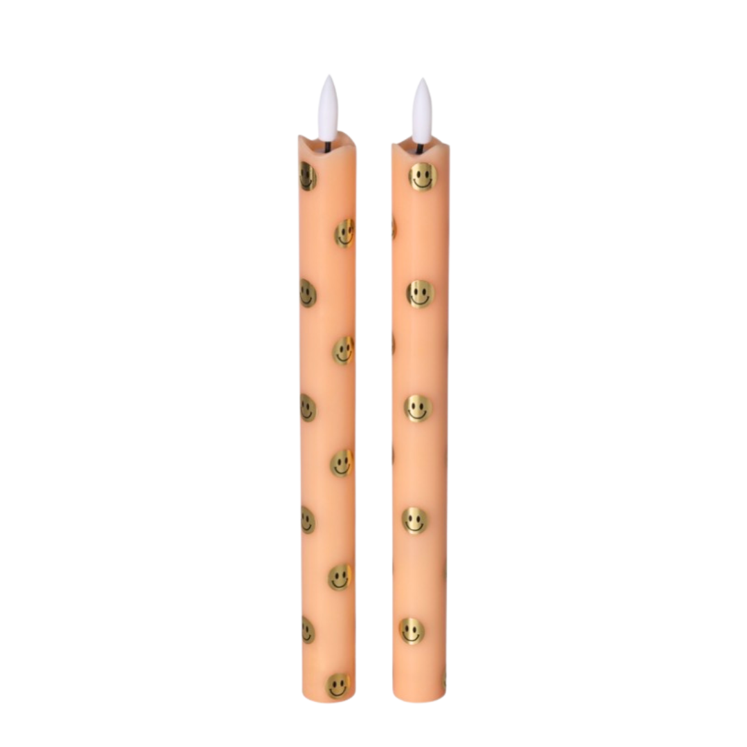 LED Pillar Happy Orange RC - Set van 2