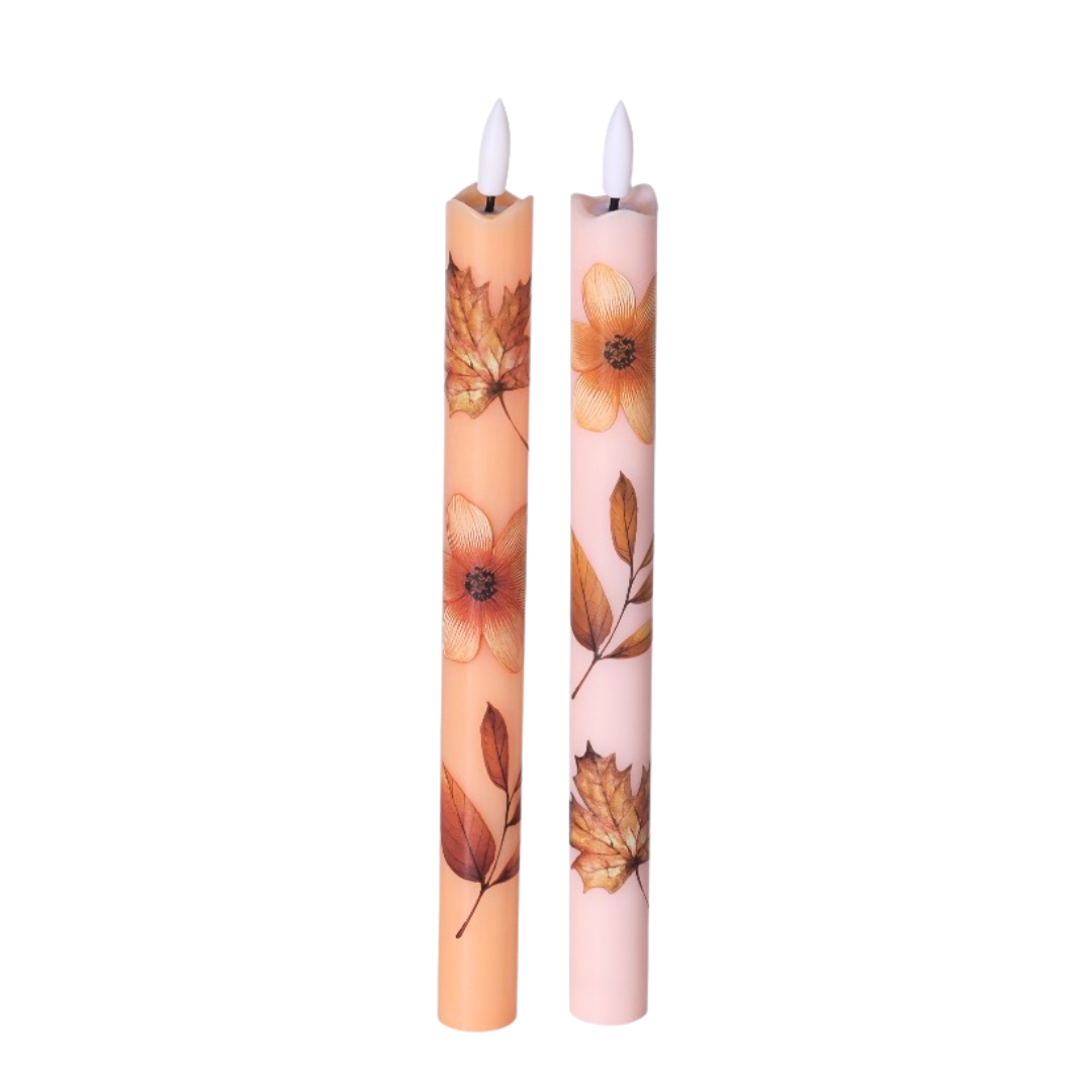 LED Wax Kaarsen Wildflower RC – Set van 2