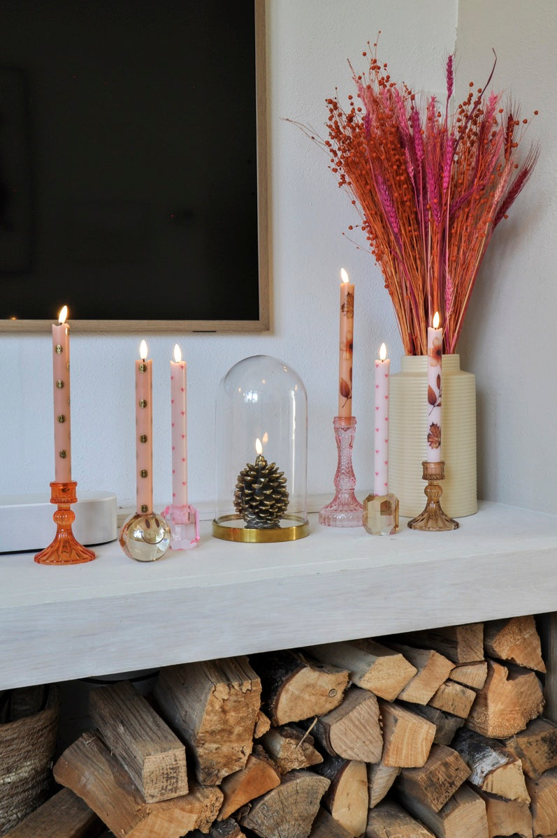 Aifcandles LED Wax Kaarsen Wildflower RC – Set van 2 – Optioneel met Afstandsbediening