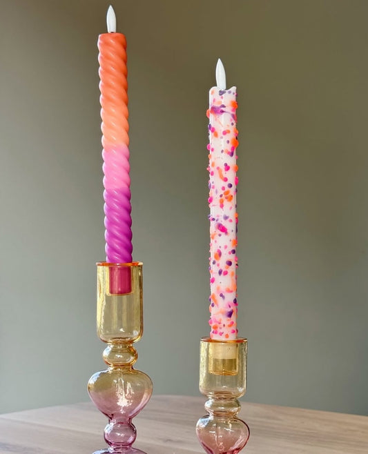 LED Swirl Kaars Sunset - 1 stuks