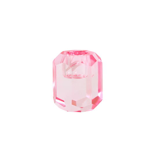Aifcandles Kandelaar Crystal – Glas – Roze – Ø2,2 cm