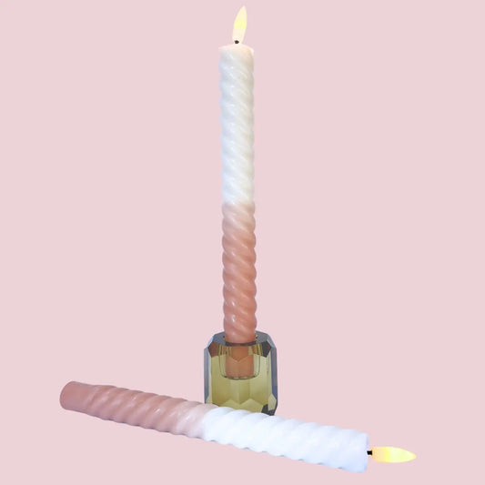 LED Swirl Kaars Sand - 1 stuks