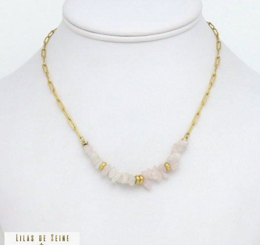 Lilas de Seine Ketting Rozenkwarts