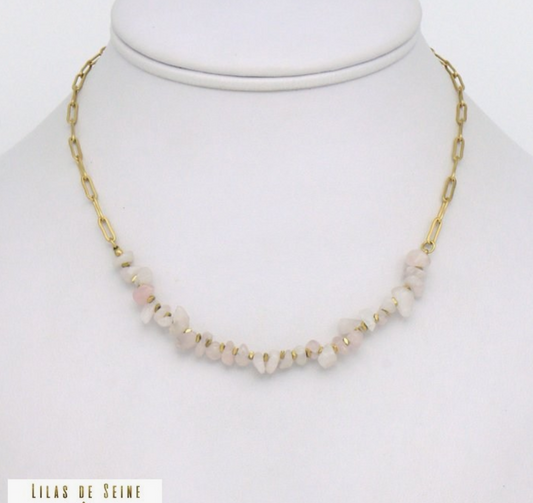 Lilas de Seine Ketting Lena Rozenkwarts