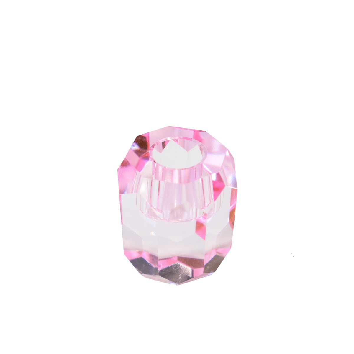 Kandelaar Crystal Pink