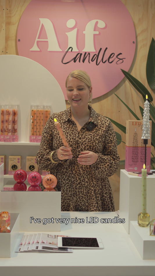 LED Swirl Kaars Mystic - 1 stuks