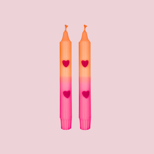 Diner Kaars Duo Heart - 1 stuks