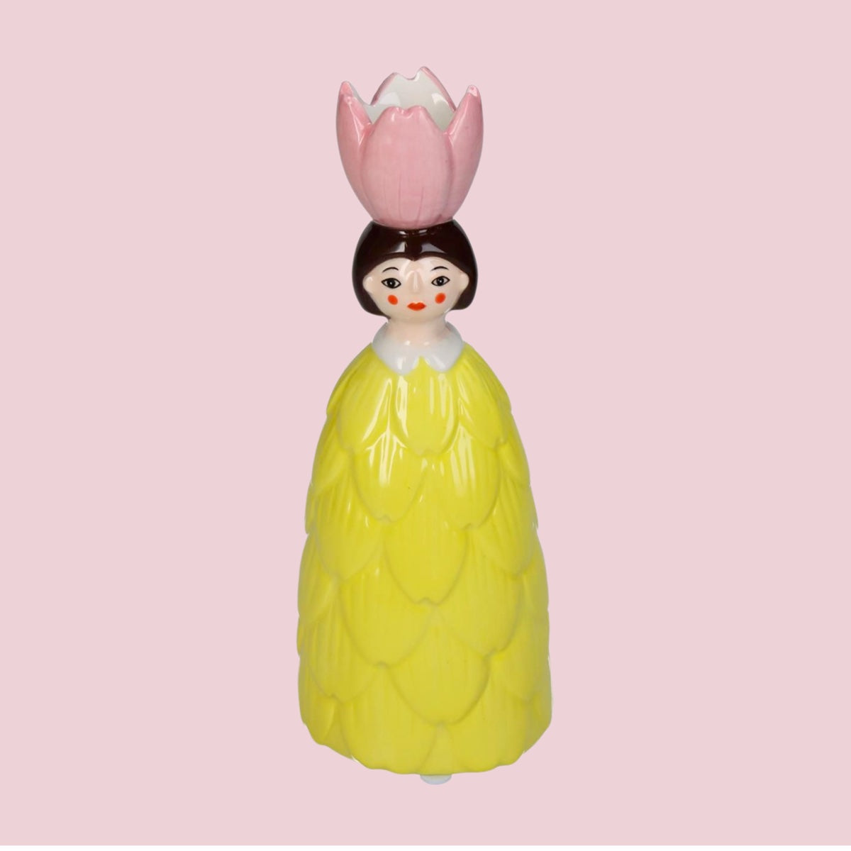 Kandelaar Flower Girl Yellow
