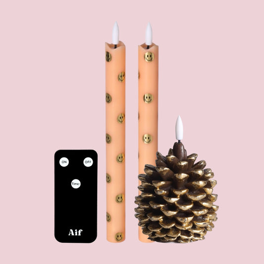 Aifcandles LED Kaarsenset – Happy Orange