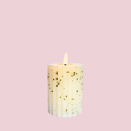 LED Kaars Ivory Gold