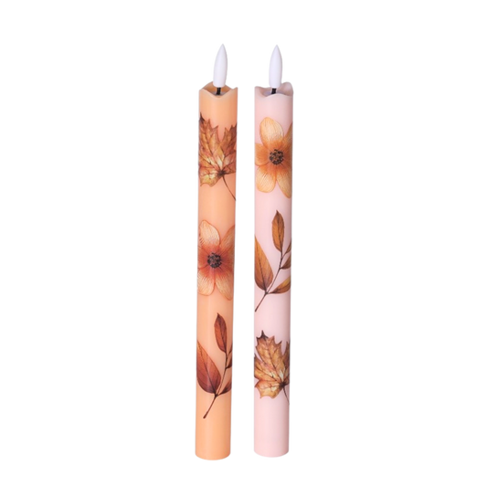 LED Wax Kaarsen Wildflower RC – Set van 2