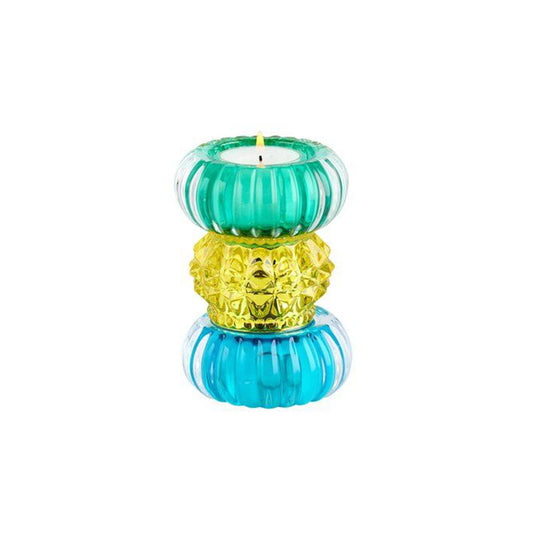 Waxinelichthouder Sari Tower Aqua