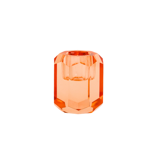 Aifcandles Kandelaar Crystal – Glas – Orange – Oranje– Ø2,2 cm