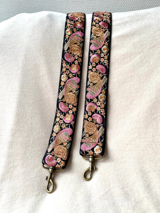 Temple of Treasure Bagstrap - Birds of Paradise Pink